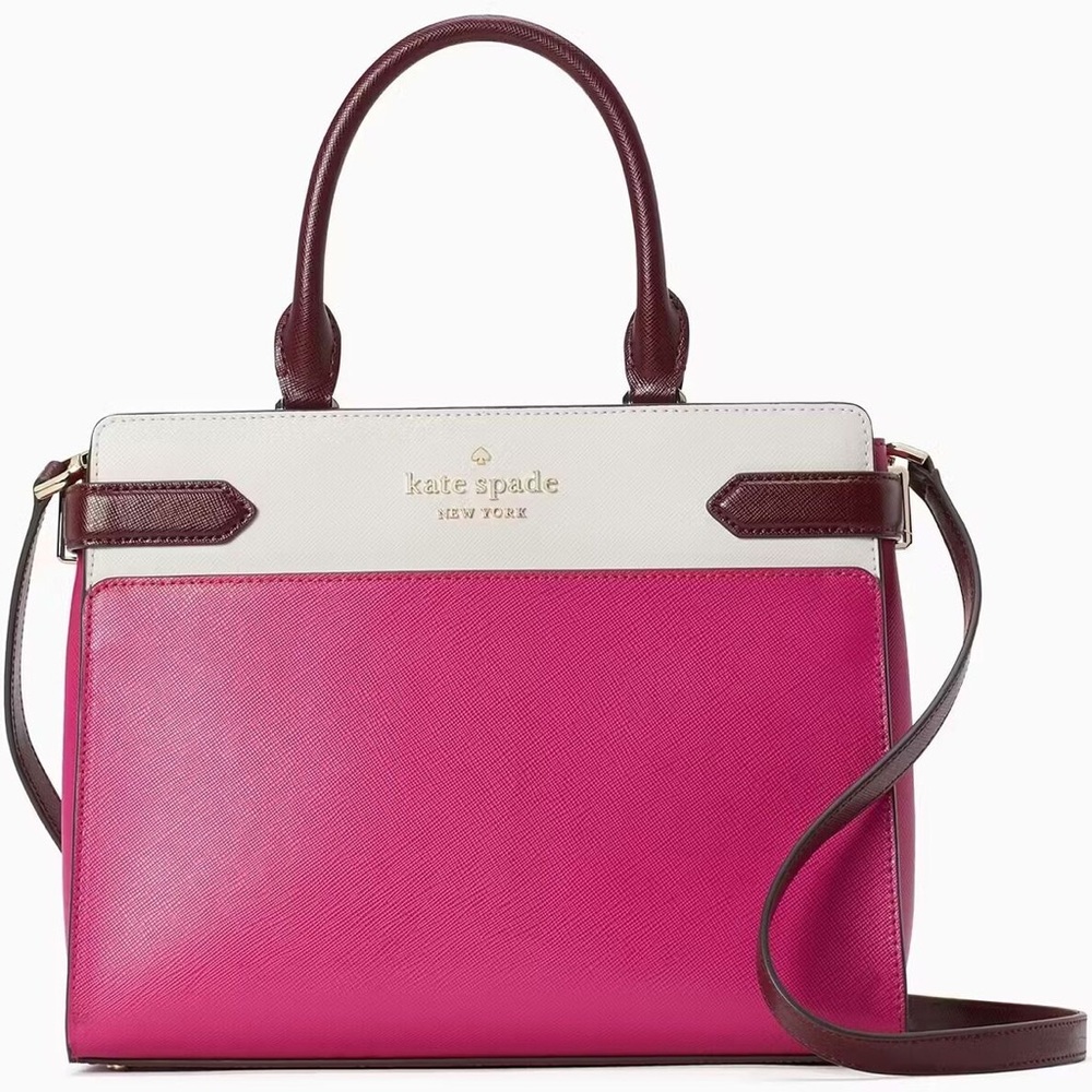 Kate Spade New York Staci Colorblock Cameron Saffiano Leather Medium Bag
